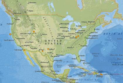 El registro de temblores en EE.UU. en las últimas 24 horas