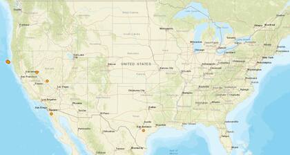 El registro de temblores en EE.UU. en las últimas 24 horas