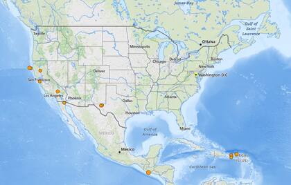 El registro de temblores en EE.UU. en las últimas 24 horas