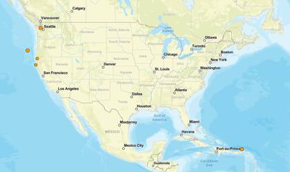 El registro de temblores en EE.UU. en las últimas 24 horas