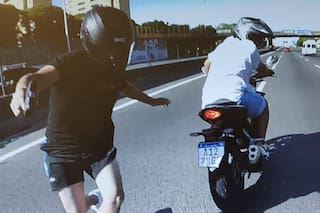 Así fue el dramático robo a un motociclista en la Riccheri
