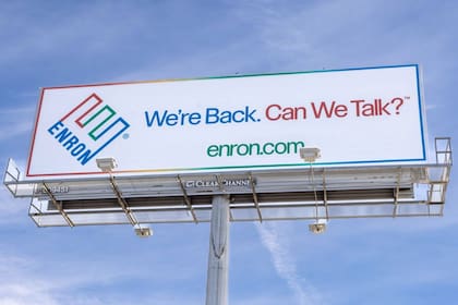 El regreso de Enron también fue simulado y difundido en las redes sociales