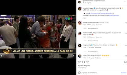 El regreso de la actriz a la competencia dividió las opiniones de los seguidores del programa (Foto: Captura)