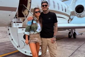 El regreso de Mauro Icardi y la China Suárez a Buenos Aires en un avión privado