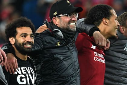 Días felices: Liverpool, protagonista en la Champions, con Mo Salah, el DT Jürgen Klopp y Virgil Van Dijk
