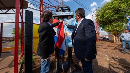 El relanzamiento del tren de cargas a Paraguay, ayer