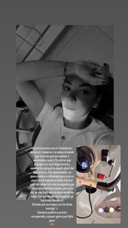 El relato de Floppy Tesouro tras la intervención odontológica a la que se sometió