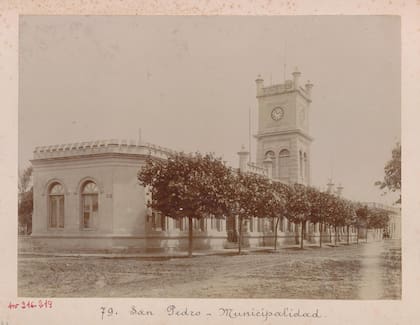 El reloj de la Municipalidad de San Pedro