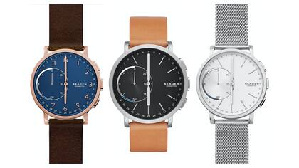 El reloj híbrido de Skagen se conecta al smartphone, recibe notificaciones y permite activar funciones en el smartphone con los botones laterales del reloj