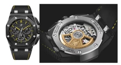 El reloj que será subastado este jueves, del fabricante de lujo suizo Audemars Piguet, fue elaborado exclusivamente para  Schwarzenegger