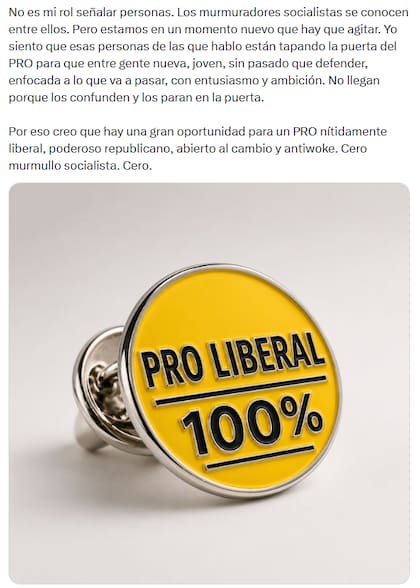 El remate de la publicación de De Andreis con una imagen más que alusiva
