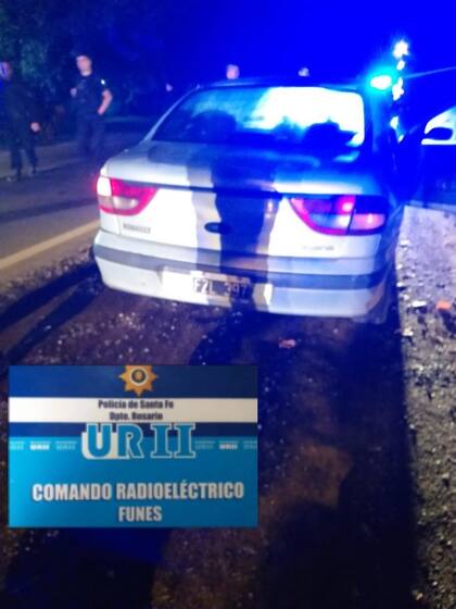 El Renault Megane en el que iba la pareja sospechosa de balear la casa de los padres del futbolista Imanol Machuca