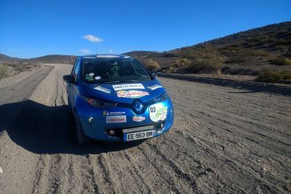 El Renault Zoe, en los difíciles caminos de la ruta 40