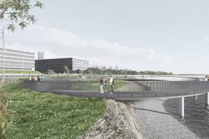 El render con la imagen de la obra terminada