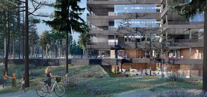 El render de como quedará el primer proyecto en altura que se construye en Pinamar Norte