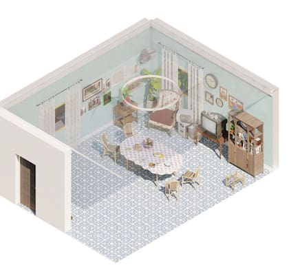 El render de la Casita de Bad Bunny