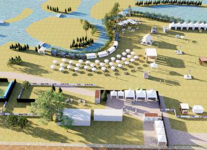 El render del predio