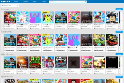 El repositorio de juegos en Roblox incluye contenido creado por programadores de cualquier edad