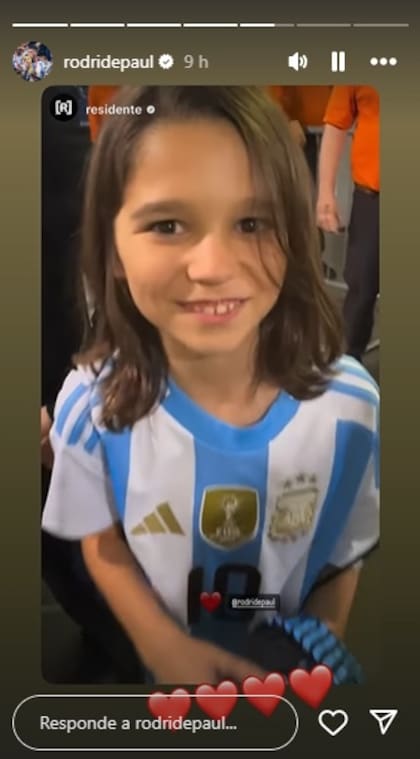 El reposteo de Rodrigo De Paul tras el agradecimiento de René