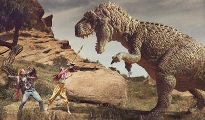 El réptil triásico se entfrenta a la moda de Gucci