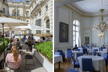 El restaurante cuenta con salones en el exterior y en el interior del Círculo Militar