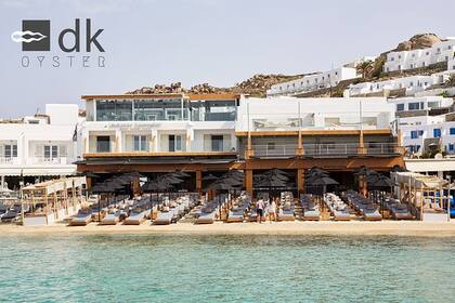 El restaurante de playa ubicado en Mykonos, un punto turístico de lujo