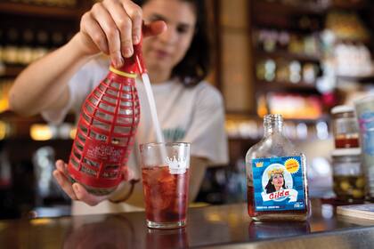 El restaurante está lleno de guiños al pasado, desde los Topolino y las pastillas Dorins.