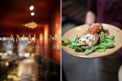 El restaurante funciona en el club social Laurak Bat.