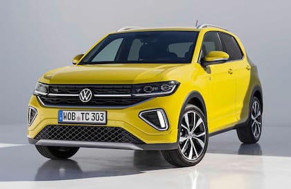 El restyling del Volkswagen T-Cross presentado en Europa, que debería llegar a la región