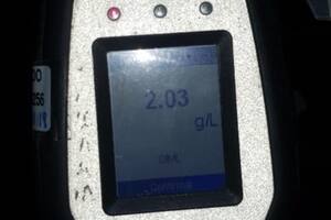 El resultado del test de alcoholemia