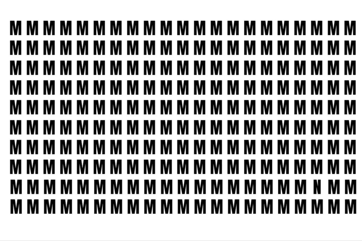 Desafío visual para expertos: ¿podrás encontrar la letra que no pertenece?