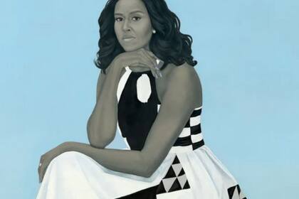 El retrato de Michelle Obama refleja sus valores y homenajea con su vestido a las costureras esclavas