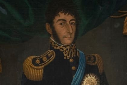 El retrato de San Martín del pintor peruano José Gil Castro (1817)