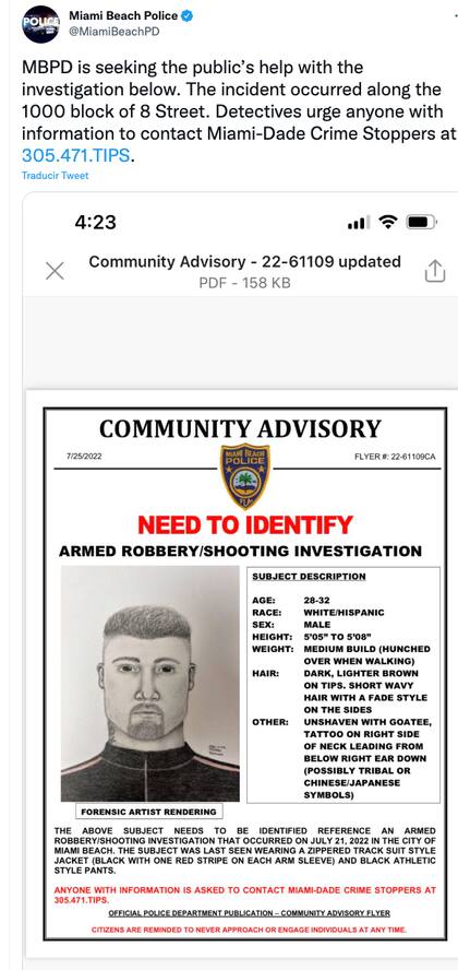 El retrato hablado del agresor de Ignacio Gallardo