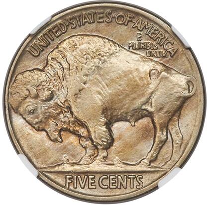 El reverso de la moneda cuenta con la figura de un búfalo