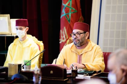 El rey de Marruecos, Mohamed VI, y el príncipe heredero, Mulay Hasán 