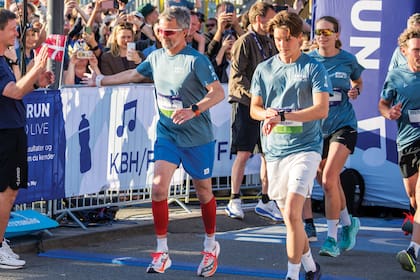 El rey Federico, el más entregado a esta carrera ya que participó en distintas sedes, comparte uno de los circuitos con su hijo Vincent