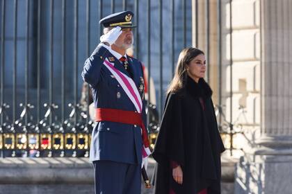 El Rey Felipe VI  con uniforme militar