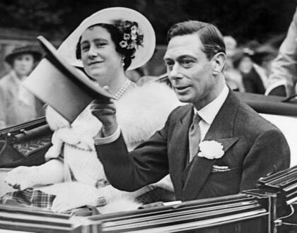 El rey Jorge VI y la reina Isabel en 1938