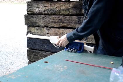 El rifle creado con una impresora 3D, basado en la pistola Liberator, sólo pudo realizar un disparo