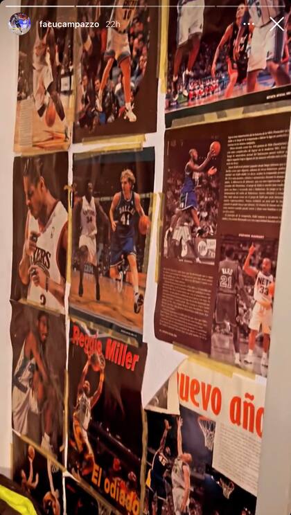 El rincón de la NBA que Facu Campazzo había armado durante su infancia