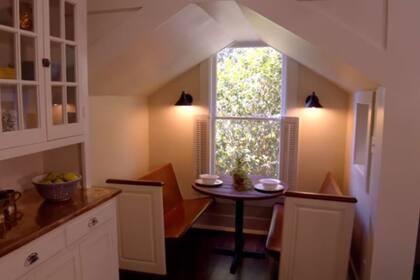 El rincón del desayuno que encantó a la familia y diseñadores. Imagen: HGTV