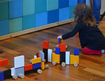 El “rincón Mondrian” es el espacio más geométrico