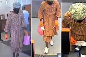 Insólito: entró al banco disfrazado de abuela, robó dinero y huyó en un auto de lujo