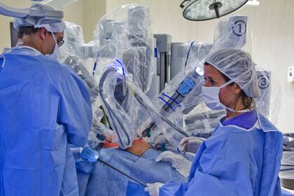 El robot cirujano Da Vinci en acción