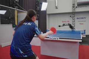 Presentan un robot capaz de vencer a jugadores profesionales de tenis de mesa
