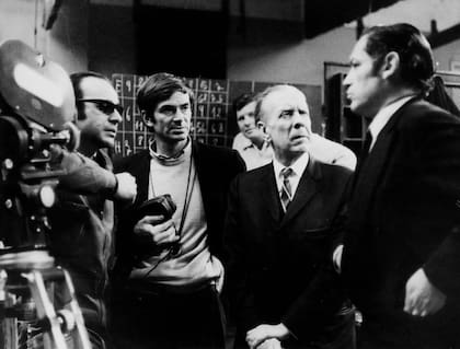 El rodaje de Invasión (1969), con guion de Jorge Luis Borges y Adolfo Bioy Casares, y dirección de Hugo Santiago