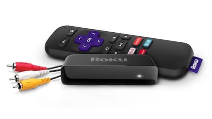 El Roku Express tiene una conexión de video analógico, lo que permite enchufarlo a un televisor de tubo