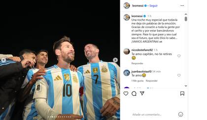 El rosarino fue autor de dos goles en la victoria frente a Venezuela