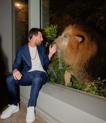 El rosarino se mostró conmovido por el cuidado de los animales